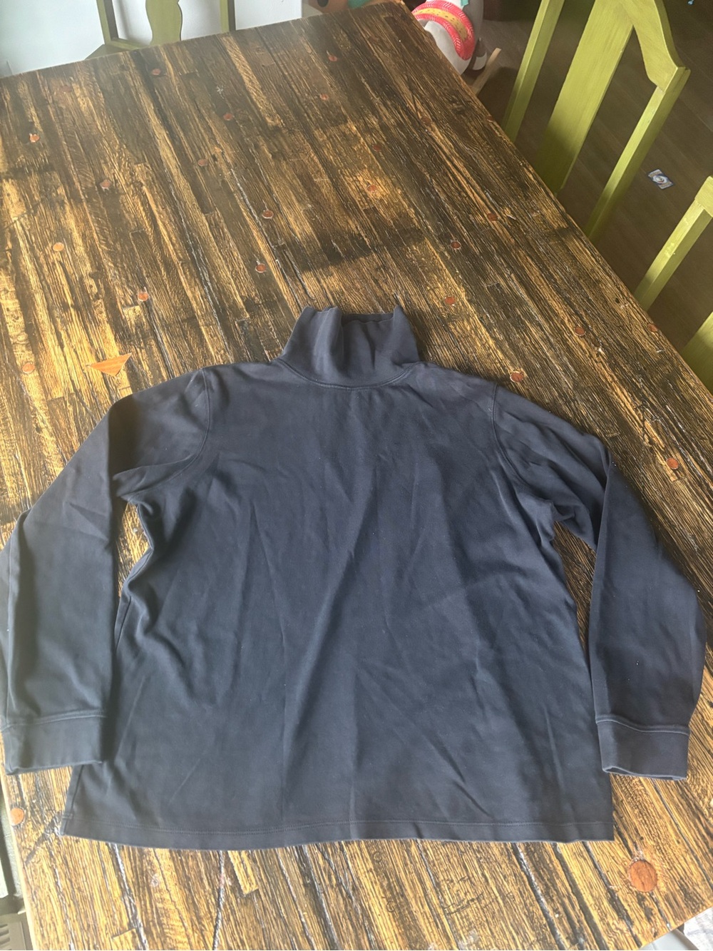 L.L. Bean black cotton Turtleneck Pullover Sweater